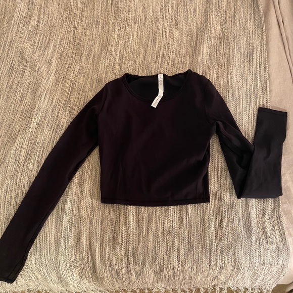 EUC Lululemon Wunder Train Black Crop Top 🌟 - Picture 6 of 7
